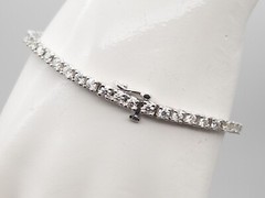 $17,000 7ct VS G IDEAL CUT Natural Diamond 14k White Gold Tennis Bracelet 13g