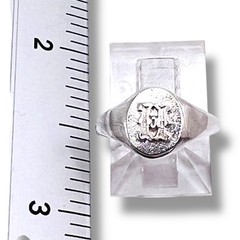 Initial Letter H Signet 925 Sterling Silver Child Baby Pinky Ring Size 3.25