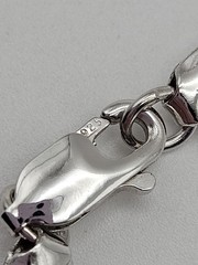 925 Vintage Handmade Necklace Marcasite And CZ Sterling Silver 18in