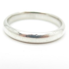 925 Sterling Silver Vintage Classic Wedding Band Ring Size 11.25