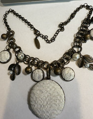Vintage Plunder Retired Lace Bonita Necklace 21 inch
