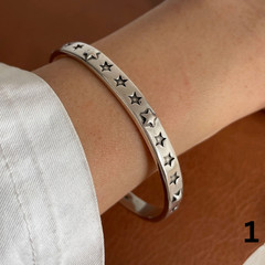 925 Sterling Silver Black Stone Bracelet Women Vintage Chain Link Jewelry