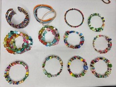 67pc Maximalist Jewelry Bundle Eclectic Mixed Media, Rainbow Beads, Summer Pride