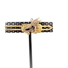 Vintage Tie Clip or Money Clip Roller Skate with Wings Gold Tone