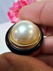 1970’s Couture Christian Dior Goldtone Clip On Earrings w faux pearl-READ – B29