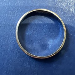 Antique Vintage Belais 18k White Gold Band 1 Gram Approx Ring Size 5.5