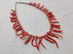 AA+ Quality 100% Natural Italian Red Coral Tube Beads: 16 Strand for Jewelry Mak
