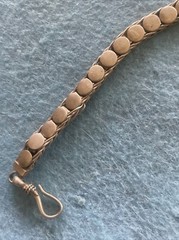 VINTAGE 925 STERLING UNUSUAL BRACELET 7.5” 4.7mm