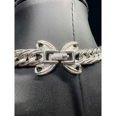 Monet Vintage Silver Tone Heavy Double Link Rope Chain Necklace Clasp 30 in 103g