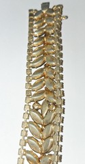 Vintage Juliana Aurora Borealis Goldtone Topaz Amber Bracelet & Earrings Set