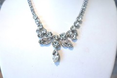 Eisenberg Rhinestone Vintage Necklace 16″ Excellent Condition N326