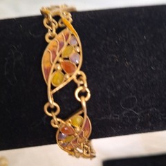 A Vintage Lauren Conrad Women’s Bracelet Leaves Rhinestones Granny Core