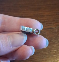 Vintage 90s Sterling Black Onyx Slide Pendant 5.8g See Pics/Description