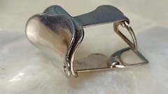 VINTAGE P&N STERLING SILVER 3D TRAIL SADDLE CHARM MOVING STIRRUPS COWBOY WESTERN