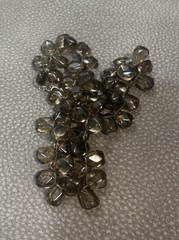 Vintage Gray Smoky Quartz Bead Necklace 17”