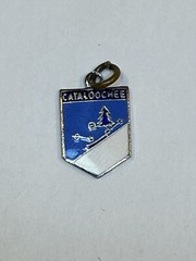 Cataloochee Ski Area Maggie Valley North Carolina Vintage Shield CHARM