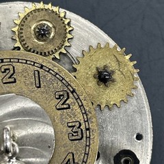 Steampunk Clockwork Brooch Parts Approx 1-3/4” Wide P21