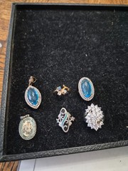 vintage sterling silver rings and pendant