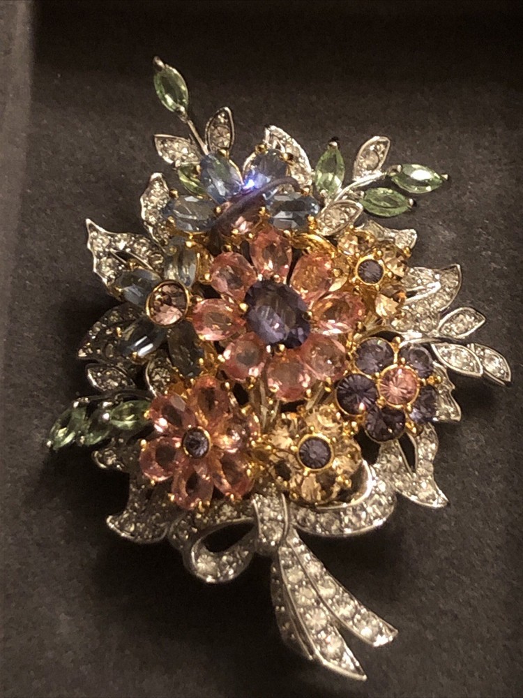 Nolan Miller Floral Fantasy Series II Brooch New In Original Packaging W Papers