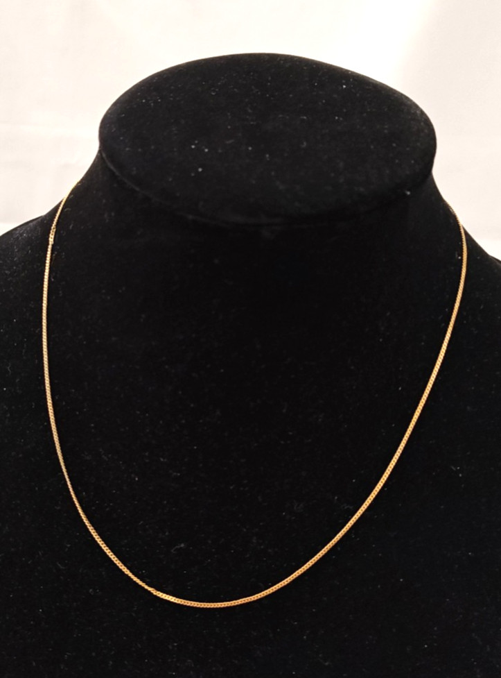 Vintage Nakagawa Co. Gold Tone Chain Japanese Necklace 18″ Spring Ring – Signed