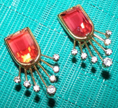 JAW DROPPING earrings signed HOBE with beautiful stones—OMG!!!