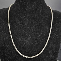 925 Silver Y2K ERA Snakechain Style Necklace 18 Inches, 18 Grams 925 Silver