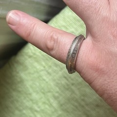 Vintage 925 Sterling Silver Handmade Rare Estate Modernist Tribal Ring Sz 9.5-10