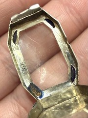 1920’s LADY IOCO 14K WHITE GOLD & SAPPHIRE WATCH W/ ORIGINAL 1/20 GF BAND -RARE!