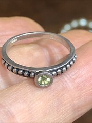 21. T&Co Town and Country Sterling 925 14K Stackable Gemstone Rings 6-6.25s, 5pc