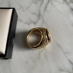 VTG Gold Plated Coin Ring Mounting Setting SZ 9.75