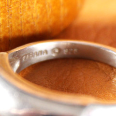 KABANA Modernist Signet Ring Sterling Silver Size 9.75