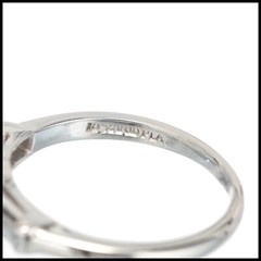EGL Certified 1.03 Carat Diamond Platinum Fishtail Engagement Ring