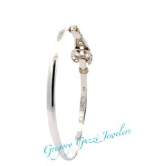 Sterling Silver And 14KT. Annapolis Maryland Destination Bracelet (4mm)