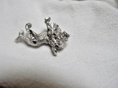 Vintage House of Nikolas Sterling 3 D Lion Pendant Charm in Box