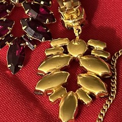 Vintage 1970/80’s Women’s Set Of Russian USSR Jewellery Earrings And Necklace16”
