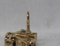 VICTORIAN ANTIQUE 14K ROSE GOLD OLD EUROPEAN CUT 1.00 CT. GARNET PENDANT