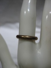 ANTIQUE 1/100 10K RGP PINKIE RING BAND SIZE 5.5