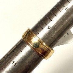 v430 Vintage 14K Yellow Gold 7mm Wedding Band Ring Size 10 Unisex Adult
