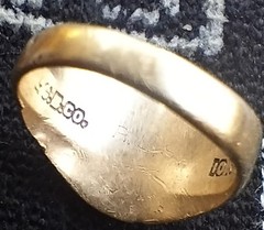 Vintage ArtDeco 1931 Bonner High School Signet Ring 10KGold 6 Grms Rare PreWWII