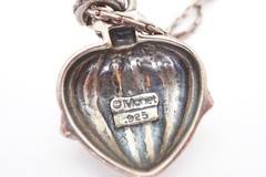 Vintage Monet Sterling Silver 925 Pendant Necklace 17.75″