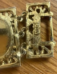 Vintage Arthur Pepper “ART” Filigree Locket Chain Bracelet