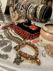 Boho Jewelry Lot 100 Pc. All Wearable Vintage And Modern
