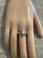 Vintage Lion Head Ring Sterling Silver King of The Jungle Brutalist Size 11.75