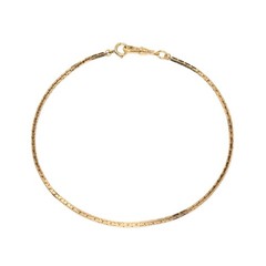 Antique Art Deco 12K Gold Filled Watch Chain Box Boston Block Link 13.5” Choker
