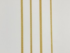 18K Yellow Gold Solid Bismark Chain Necklace 4.7mm 6mm 8mm Women Men 18″-24″