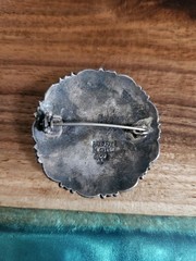 Vintage Brooch Marcasite 800 Silver Made In Greece