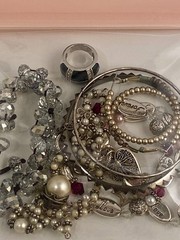 Vintage To Now Silver Toned Jewelry Bundle Wearable Mixed Lot