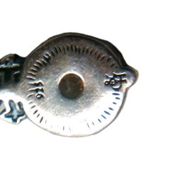 Vintage C&H 925 Sterling Silver Filigree Bezel CZ Pendant 2.5 Grams Pre-owned