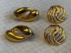 Vtg Earring Lot Costume Jewelry Monet LTR Avon Camphor Glass Enamel Faux Gems
