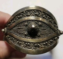 Vintage Berber Bracelet Kabe 850 Silver Morocco